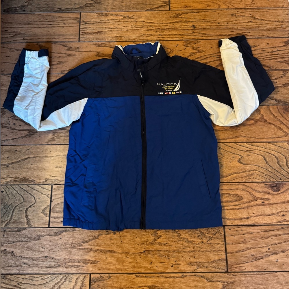 Boy’s Lightweight Nautica Nylon Jacket Windbreaker Sz 10/12